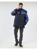 Куртка зимняя Лигор СОП (тк.OxLine,90), т.синий/васильковый