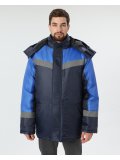 Куртка зимняя Лигор СОП (тк.OxLine,90), т.синий/васильковый