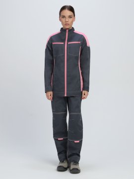 Куртка женская ProfLineSpecialist (тк.Смесовая,240), серый/розовый